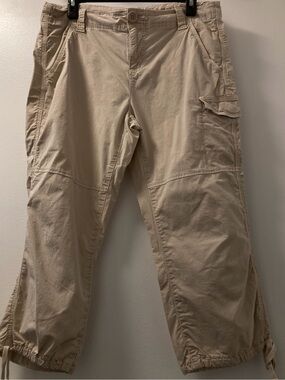 DKNY Jeans Petite Khaki Cargo Capri Pants 10P